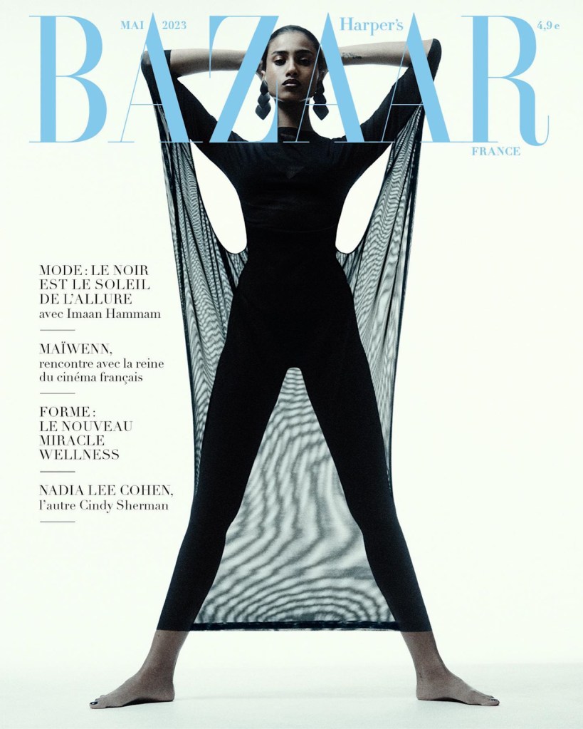 Harper’s Bazaar France May 2023 : Imaan Hammam by Robin Galiegue